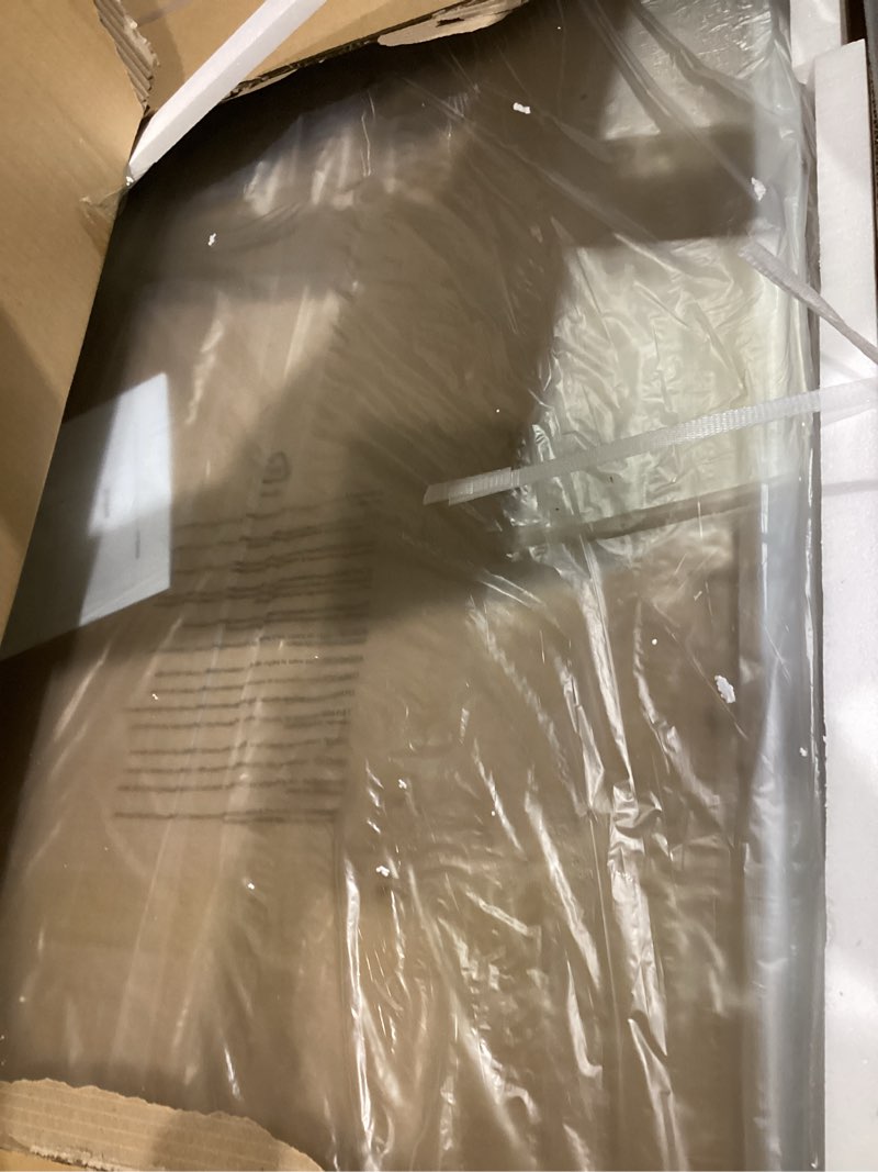 Condition photo showing Good Condition for sunrosa 32"×78" shower glass panel, fixed glass shower panel with matte black hardware, 5/16"(8mm) thick tempered shower glass, easy to clean matte black 32" × 78"