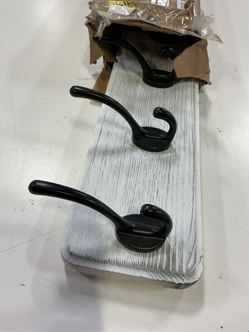Condition photo showing Good Condition for webi coat rack wall mount,38 9/16" long,10 hooks,coat hooks wall mounted large coat hanger wall hooks for hanging coats,clothes,jacket,hats,entryway,black/white 1 black/white