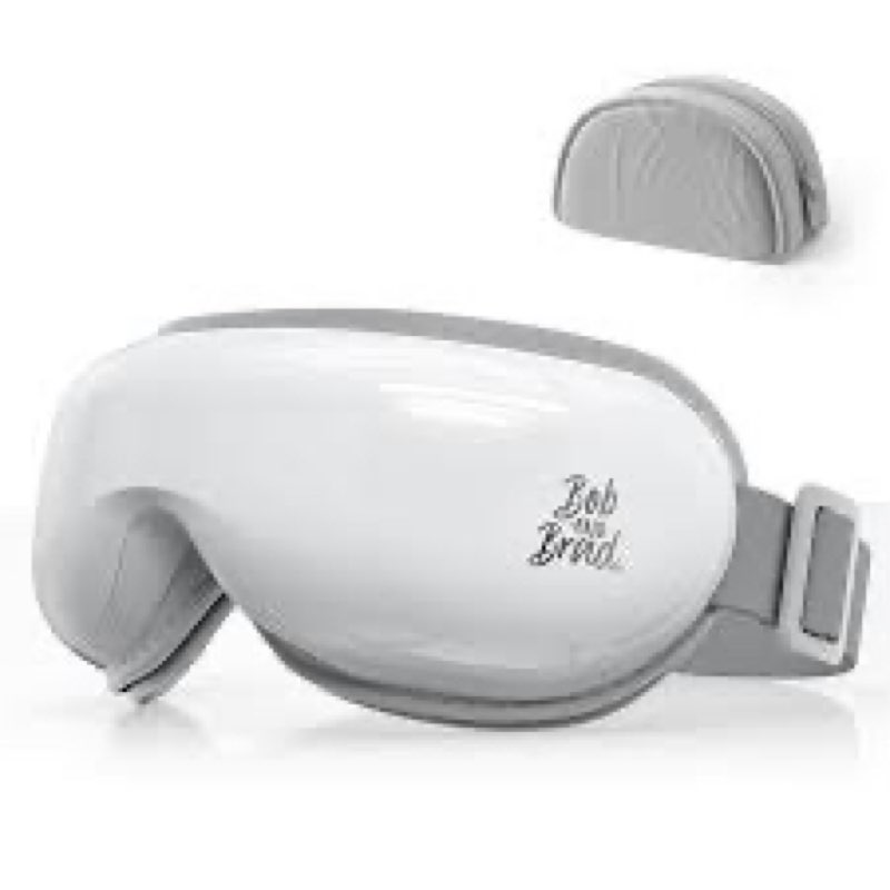 bob and brad eye massager with heat, upgrade smart eye mask with white noise music, rechargeable eye massager for migraines relax eye strain dry eye,eyes massage improve sleep,gifts for women men