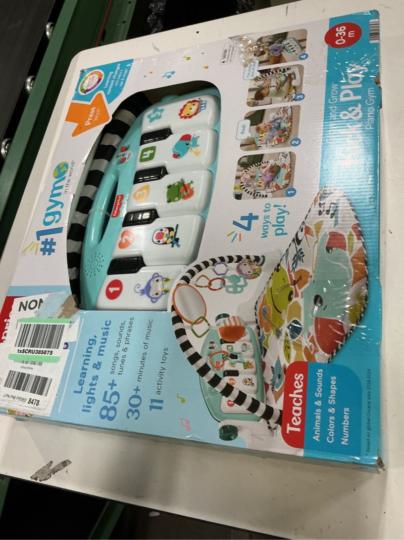 Condition photo showing Good Condition for fisher-price hrb13 glow and grow kick & play piano gym
