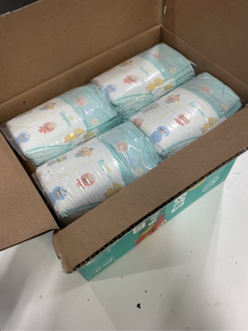 Condition photo showing New/Like New for (size:1)pampers diapers - baby dry - size 1, 120 count, absorbent disposable infant diaper (packaging may vary) size 1 120