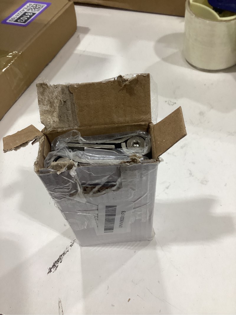 Condition photo showing New/Like New for 2 Pack Self Closing Door Hinges, 4 Inch Spring Loaded Hinges for Doors, Adjustable Tension for Garage, Front Door, Back Door, for Left and Right Hand Door, 1/4'' Radius Corners, UL Listed 4" 2 Pack Brushed Nickel-1/4''