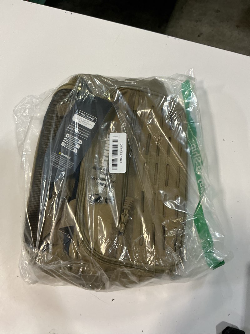 Condition photo showing Good Condition for kastking fishing tackle bags - saltwater & freshwater fishing bags - water resistant, padded shoulder strap - gear storage medium khaki--medium