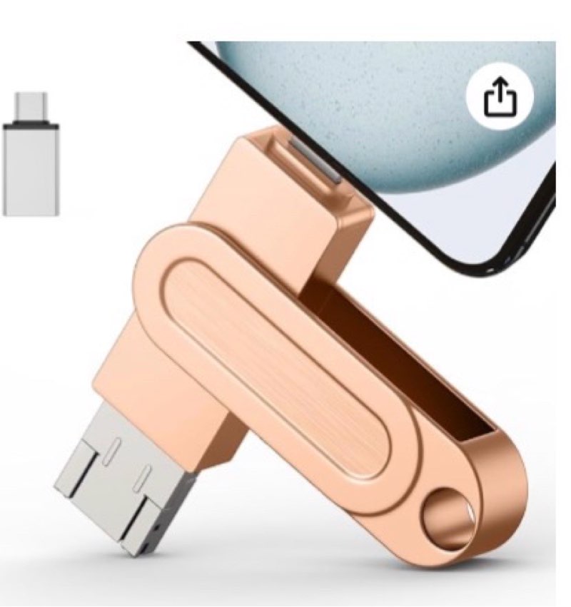 512gb qainerly photo stick for phone flash drive,4in1 memory stick for photos and videos usb stick e