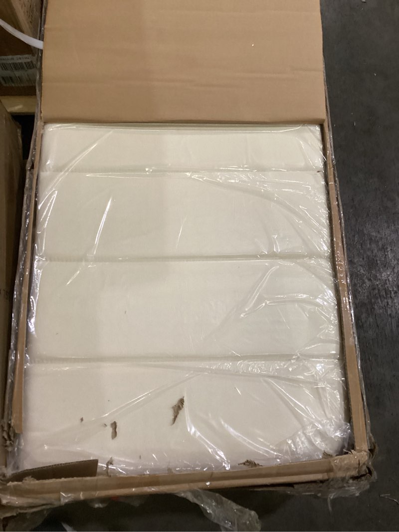 Condition photo showing Good Condition for vecelo full size bed frame with upholstered headboard, velvet platform bedframe mattress foundation, strong wood slat support, no box spring needed,velvet beige bed frame velvet beige full
