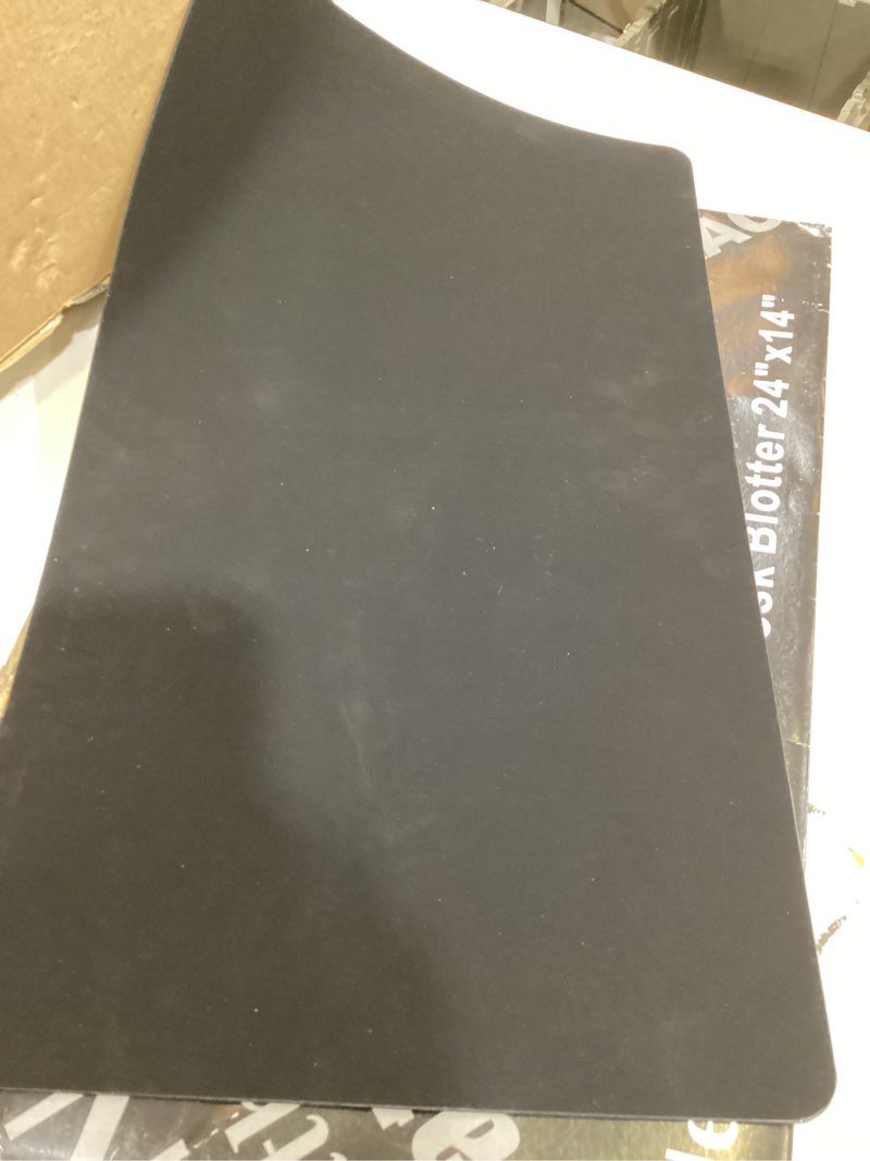 Condition photo showing New/Like New for nekmit leather desk blotter pad 24”x14”inches, flat, non-slip, waterproof, black