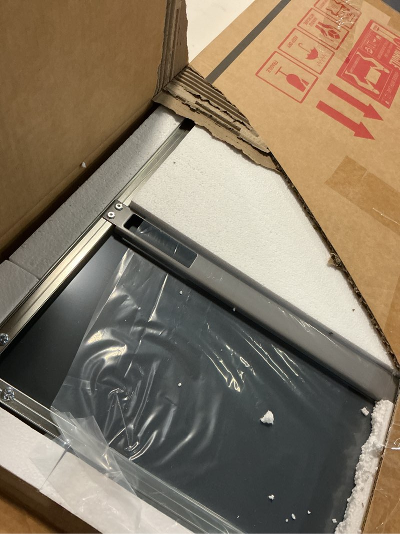 Condition photo showing Good Condition for tetote brushed nickel bathroom mirror 24" x 30" rectangle beveled frame bathroom vanity mirror for over sink brushed nickel, tempered glass, stronger frame, modern farmhouse bedroom, entryway 30"l x 24"w brushed nickel