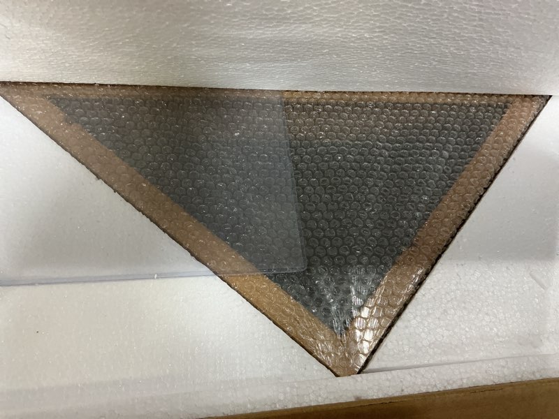 Condition photo showing Good Condition for HBCY Creations Flag Display Case with Certificate Holder for 5' x 9.5' American Veteran Burial Flag, Solid Wood with Glass Front with Wall Mount or Standing Display, Weathered Wood Weathered Wood 9.5'x5' flag case + certificate