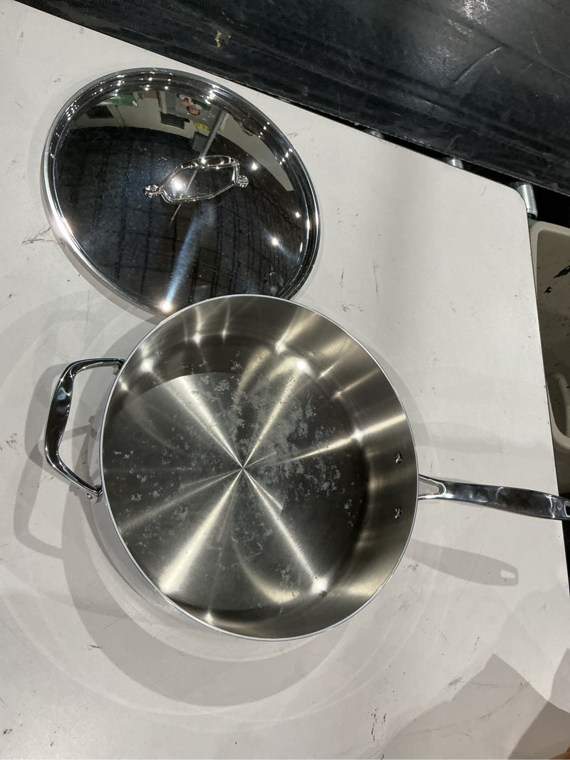 Condition photo showing As Is for tramontina oven safe stainless steel deep saute pan