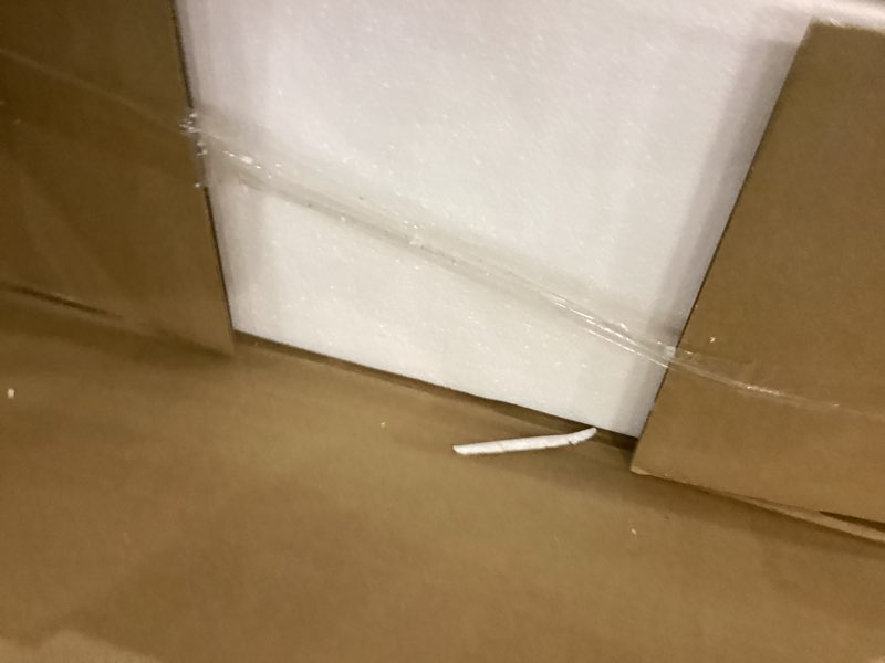 Condition photo showing New/Like New for Dining Table for 4-6,63“Extendable Round Kitchen Dining Room Table with 2-Tier Storage Shelf, Space Saving Expandable Wood Oval Circle Dinner Furniture with Pedestal Base (Black)