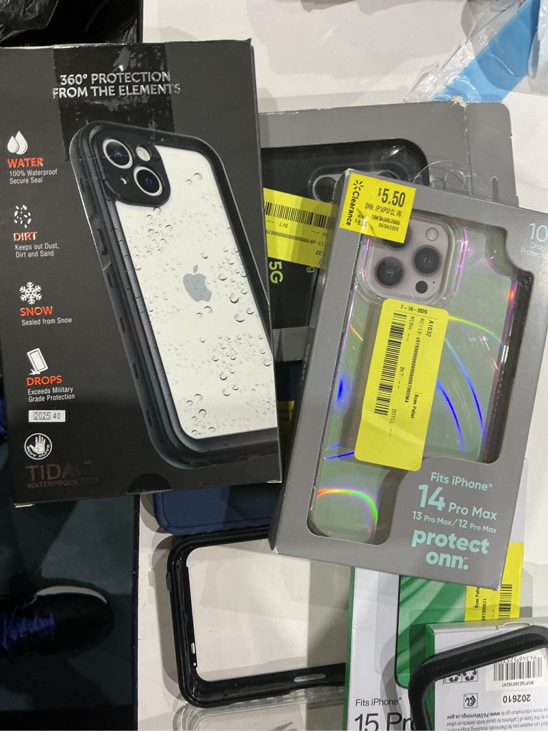 Condition photo showing As Is for assorted cellphone/tablet/laptop case covers & accessories