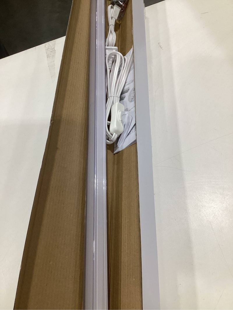 Condition photo showing As Is for under cabinet lighting plug in, 32 inch 1 pc, linkable ac120v 3cct 3000k/4000k/5000k ultra slim, led under cabinet lights for counter light, kitchen, shelf, sink, workshop, desk, white white,1 pack 32 inch
