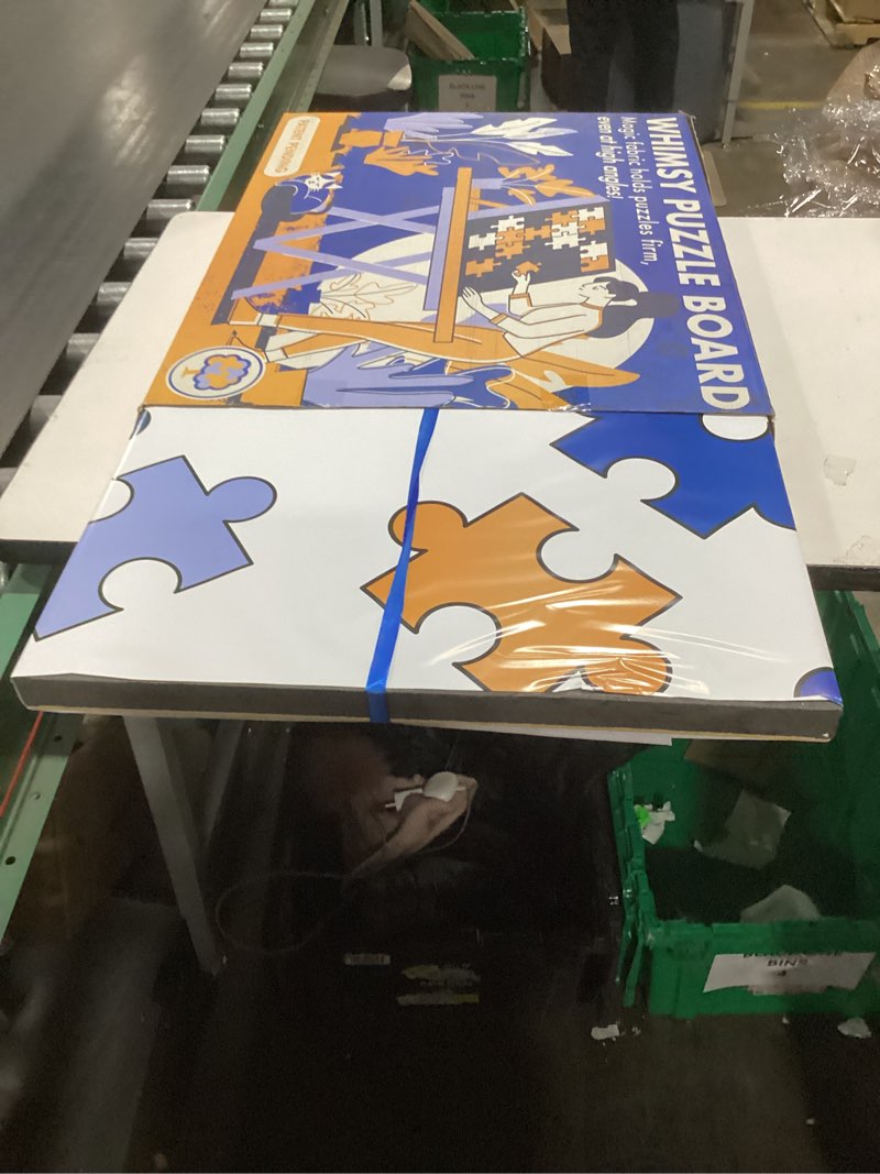 Condition photo showing New/Like New for The Grippy Jigsaw Puzzle Board by The Puzzled Tree – 1500 Piece 34.2" x 25" Patent Pending Fabric, 4 Angle Back Support Puzzling Non-Slip Surface, Premium Large Jigsaw Puzzle Table Adults