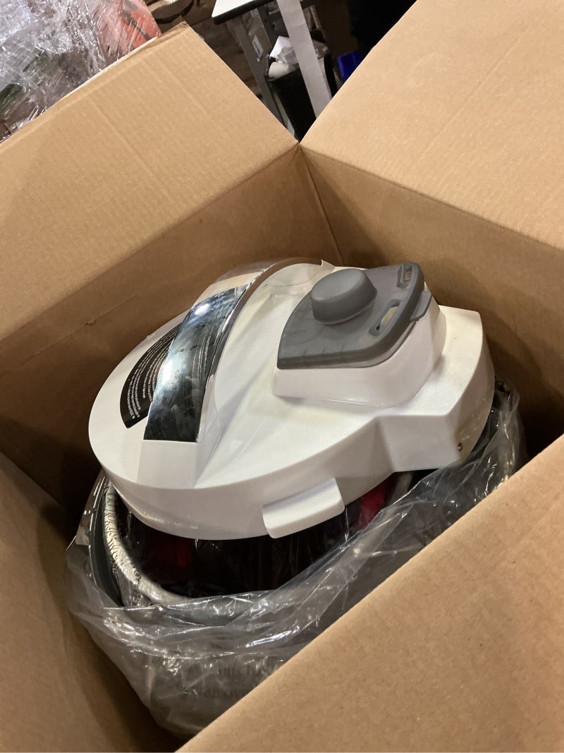 Condition photo showing New/Like New for instant pot pro max wi-fi smart 10-in-1 pressure cooker, steamer, saute, warmer, rice cooker, yogurt maker, sous vide, baker, nutriboost - includes app with 2000+ recipes - 6 quart white