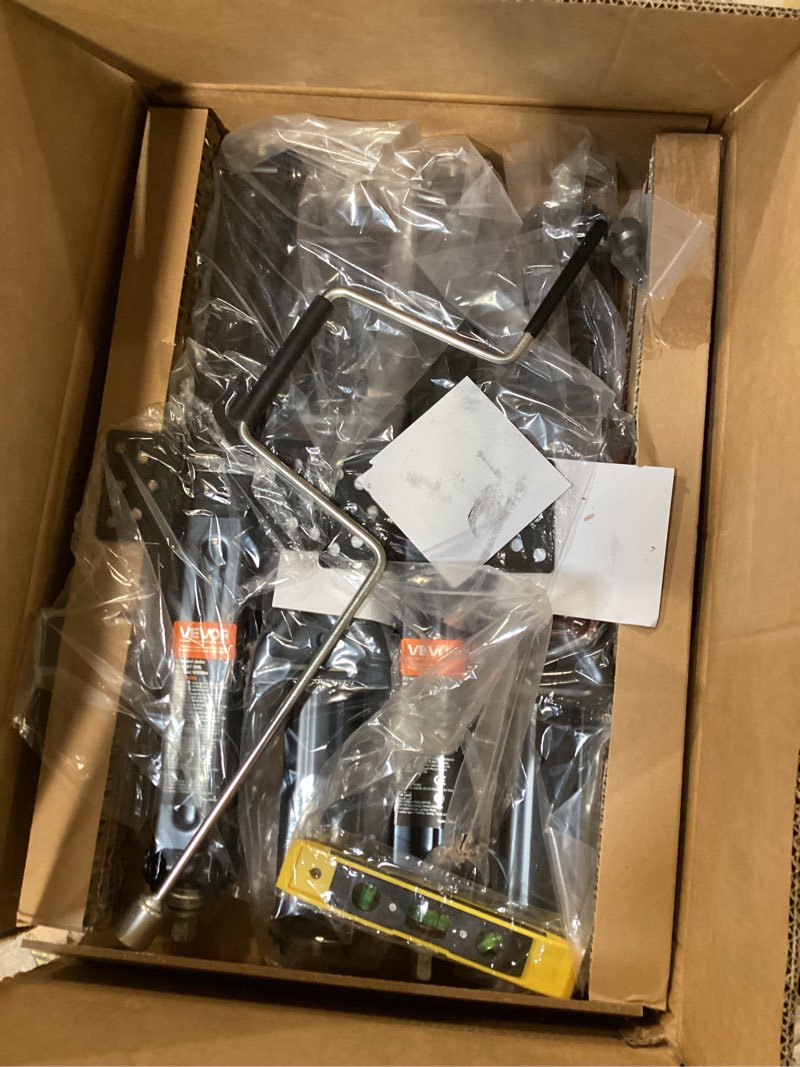Condition photo showing Good Condition for vevor 9000 lbs rv scissor jacks, 4-23.4 in rv stabilizer leveling scissor jacks, set of 4, heavy duty stabilizer jack with crank handle, socket and bubble levels, not easily bent or deformed