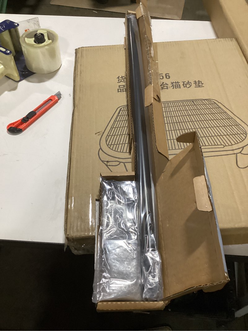 Ivilon Drapery Window Curtain Rod - End Cap Style Design 1 Inch Pole. 28 to 48 Inch Color Black