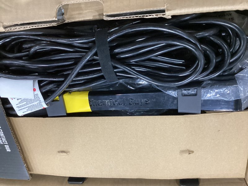 Condition photo showing As Is for Chemical Guys Electric Pressure Washer PM2000 PRO – 2030 PSI, 1.77 GPM, 25’ Flex Hose, Compact Design, 360° Casters, Standard Connections, Cable Storage – EQP411