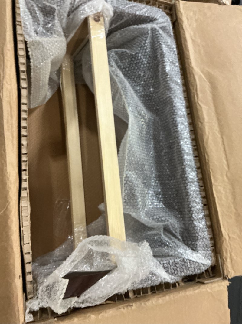Condition photo showing New/Like New for chssih c shaped end table for couch - wooden sofa side table, slide under couch table for living room, bedroom, laptop, coffee, small space narrow furniture, walnut