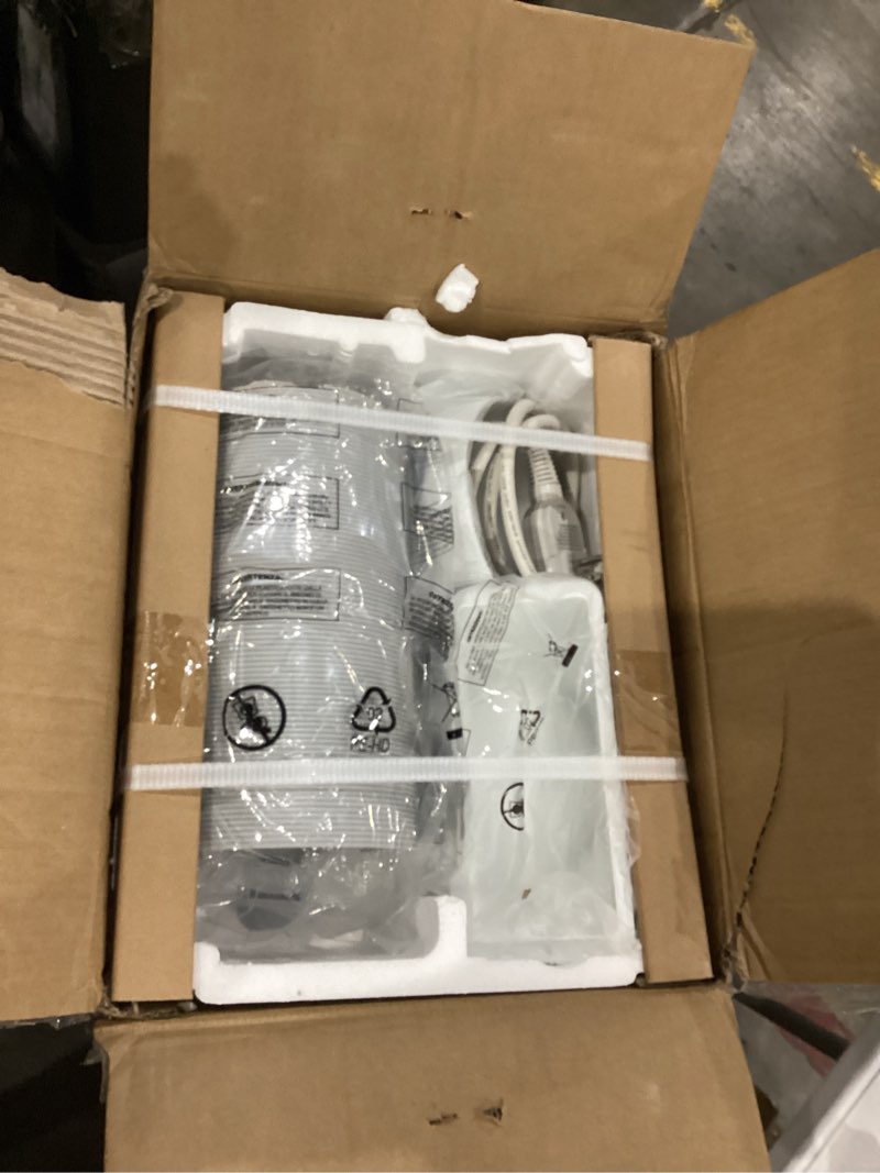 Condition photo showing New/Like New for 8,000 BTU Portable Air Conditioner- Portable AC Unit for Bedroom up to 350 Sq. Ft, Cooling, Fan & Dehumidifier, Floor Standing Air Conditioner, 24H Timer, Window Kit Included, Black&White Top Cover Black&White Top Cover 8000 BTUs