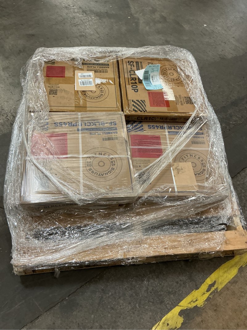 Condition photo showing New/Like New for Fitvids Olympic Bumper Plates Set, 2" Weight Plates for Strength Training & Weightlifting, Paris or Set or Set with Barbell, Multiple Options Set: 260 lbs (2x 10/15/25/35/45 Pairs) Colored