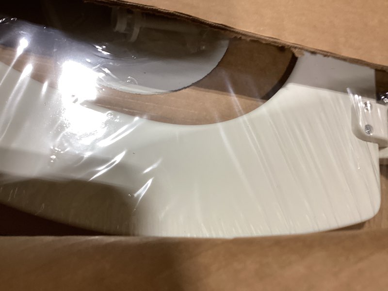 Condition photo showing New/Like New for Bemis Elongated Enameled Wood Toilet Seat in Biscuit with Easy•Clean? Hinge