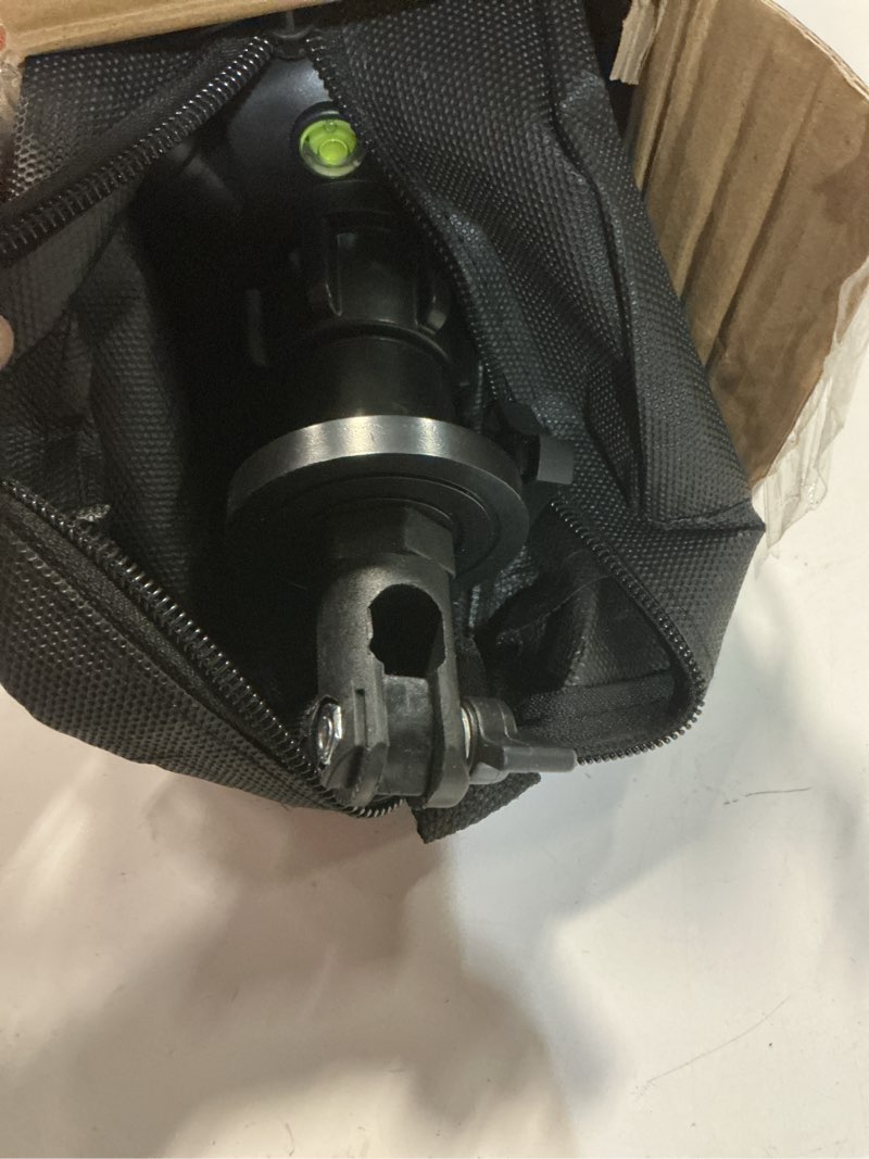 Condition photo showing As Is for 16.5"-55" Aluminum Tripod for Laser Level, 1.2lb Lightweight, 3D Pan Tilt with Bubble Level, Quick Release Plate, Silver. 55 inches