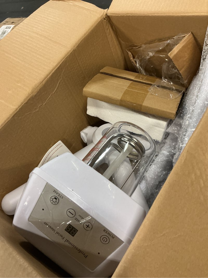 Condition photo showing As Is for professional facial steamer for atomization humidifier atomizer, adjustable height and angle, face steamer clean skin firming pores and moisturizing suitable for a beauty, spa, at home ft-01 extra large