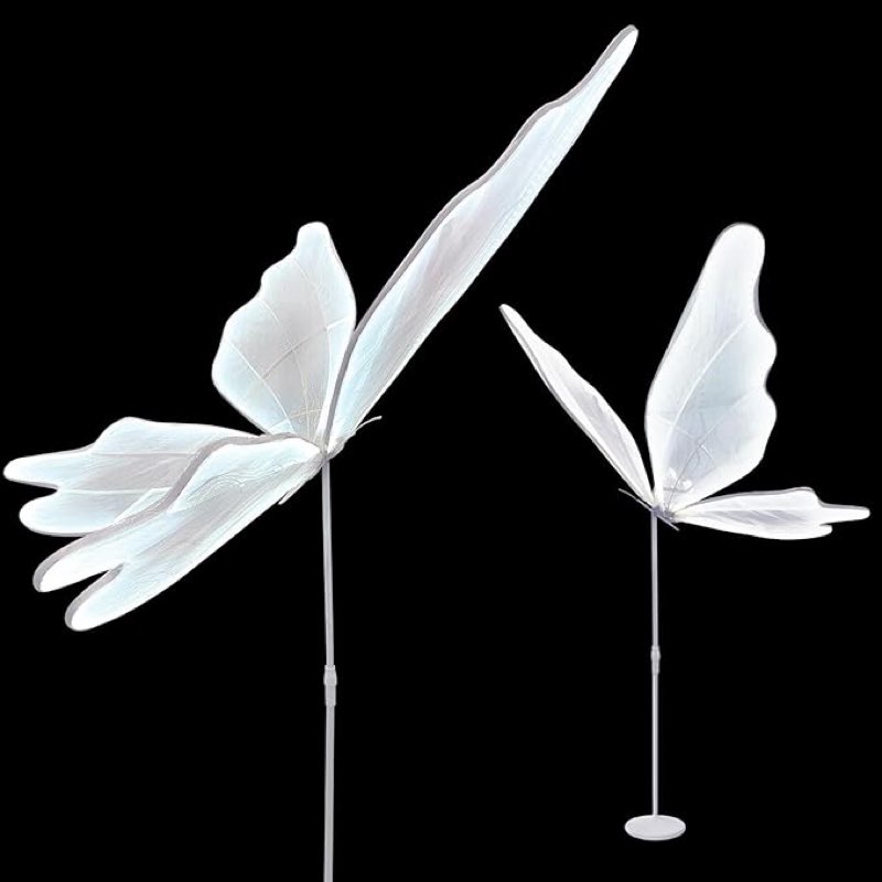 31inch creative butterfly floor lamp - 1pack 80cm wedding romantic hanging decoration lights fixture, white butterfly ceiling light for wedding, party, christmas, adjustable height creative props