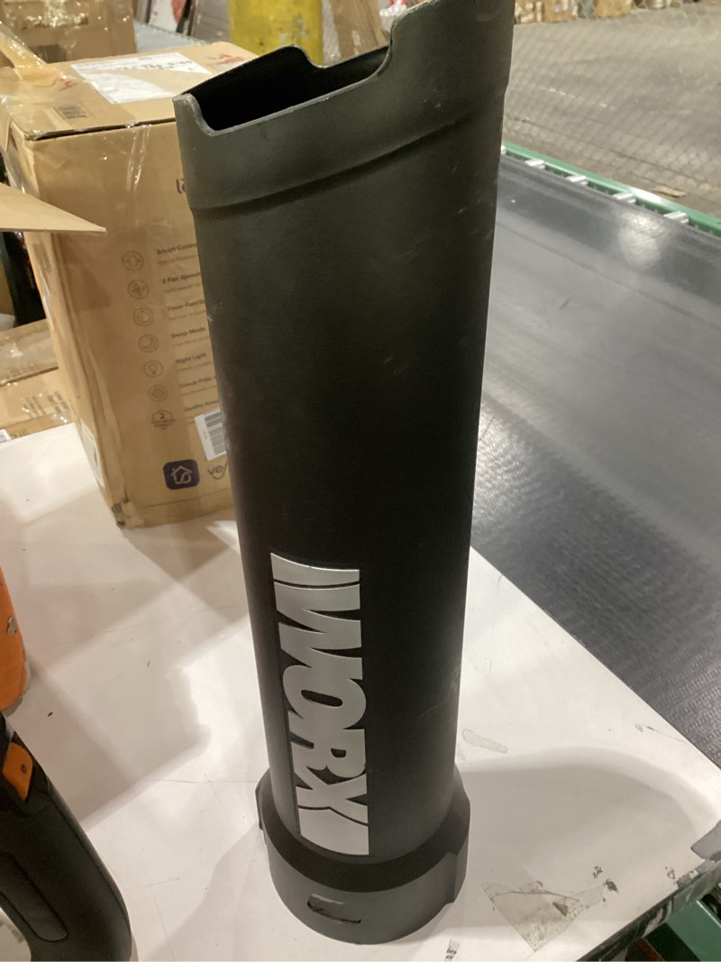 Condition photo showing As Is for WORX Trivac 3 in 1 Electric Leaf Blower for Lawn Care, Leaf Vacuum with 600 CFM, Leaf Mulcher with Metal Impeller, WG512 600CFM Blower/Vac/Mulcher