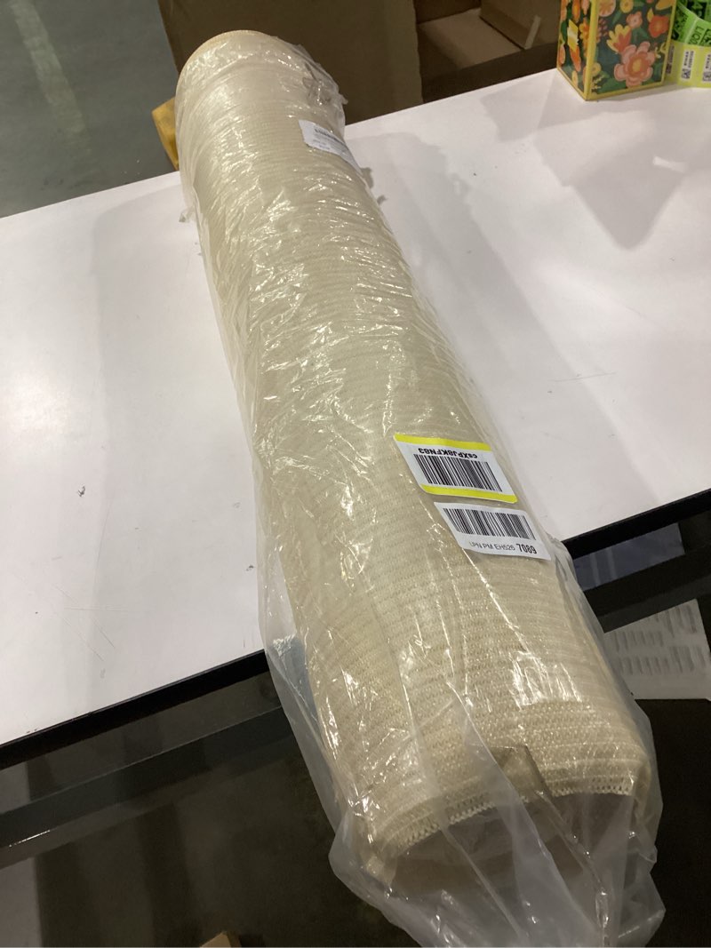 Condition photo showing New/Like New for TANG 6'x50'Ft Sun Shade Fabric Roll, Shade Cloth for Patio, Sunshade Material UV Protection Screen for Outdoor Pergola Cover Replacement Canopy Garden Plant Greenhouse, Beige 6'x50' BEIGE