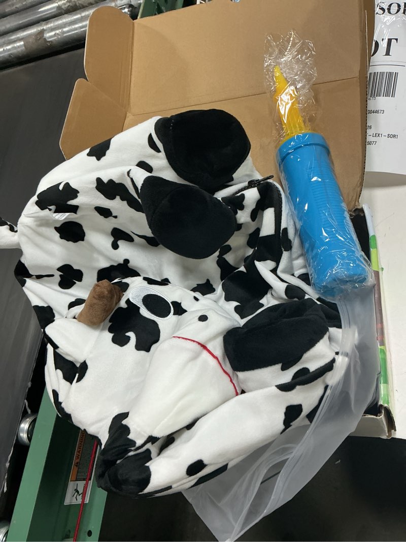 Condition photo showing Good Condition for iplay, ilearn bouncy pals hopping cow horse, toddler girl boy inflatable bouncing animal hopper toy, outdoor indoor plush ride on bouncer, baby birthday gift 18 month 2 3 4 year old kid - cow