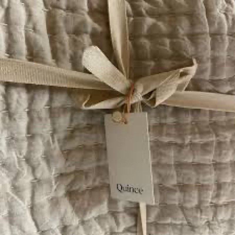 Quince European Linen Cotton Stitch Quilt