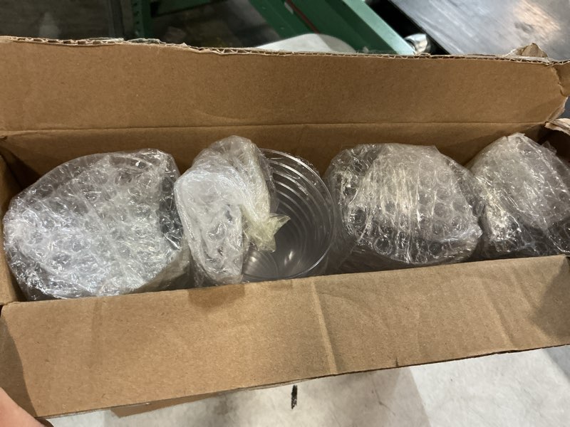 Condition photo showing Good Condition for byvivace 100counts 12 oz. hard plastic cups fancy disposable cups for party, 12 ounce clear elegant wedding cups disposable wine glasses for parties 12oz-100-clear