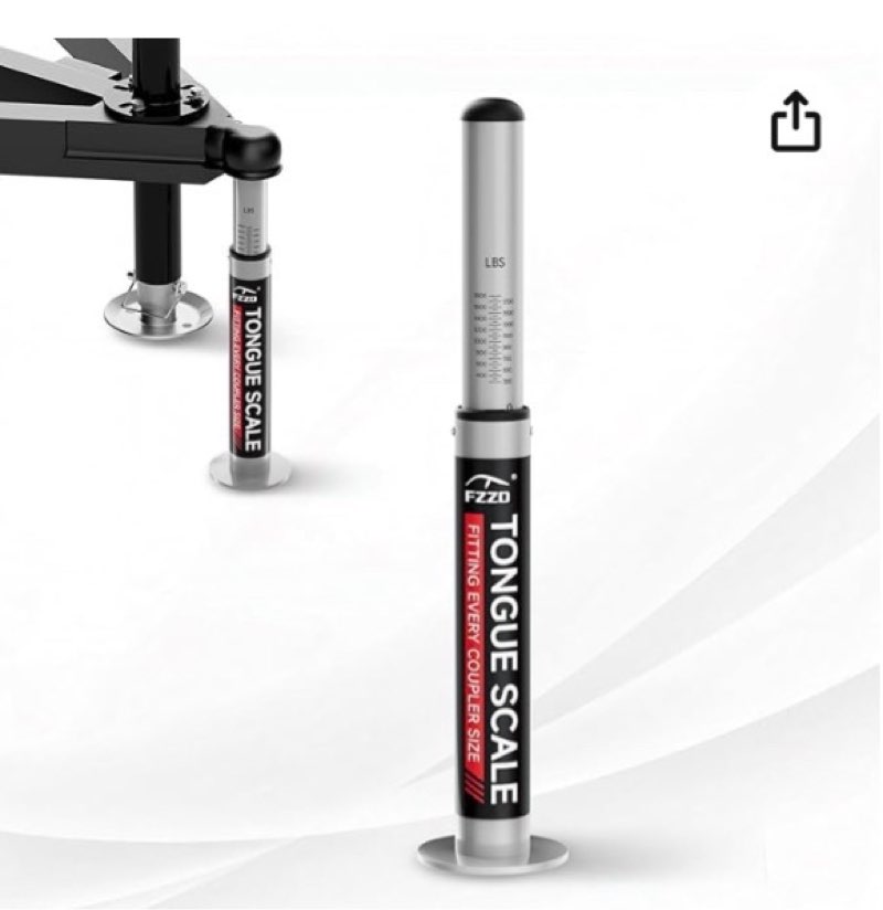 rv trailer tongue weight scale, 1800 lbs max weight capacity, portable trailer coupler scale for tra