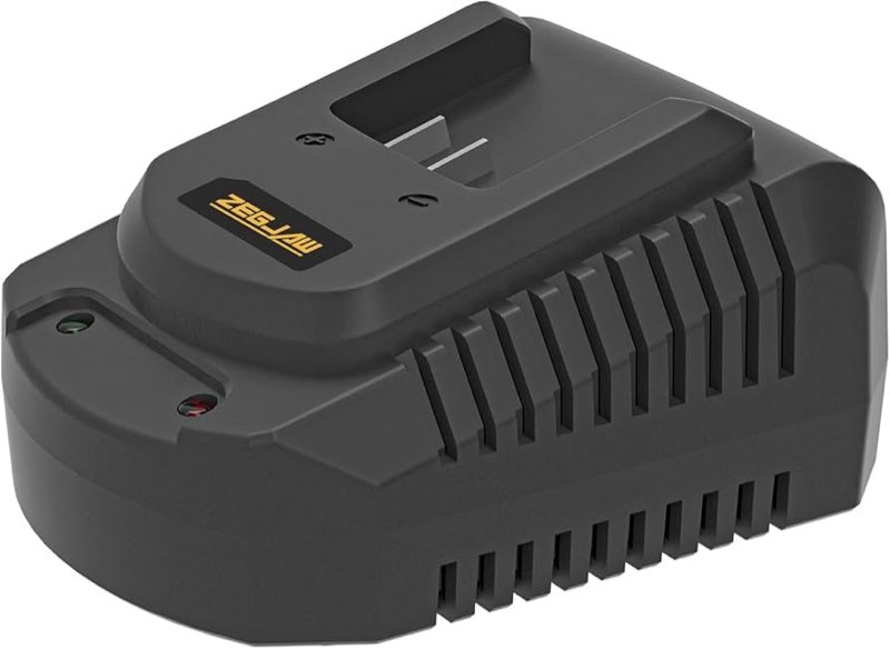 zegjaw 20v lithium ion battery charger fast charge, use for all zegjaw products