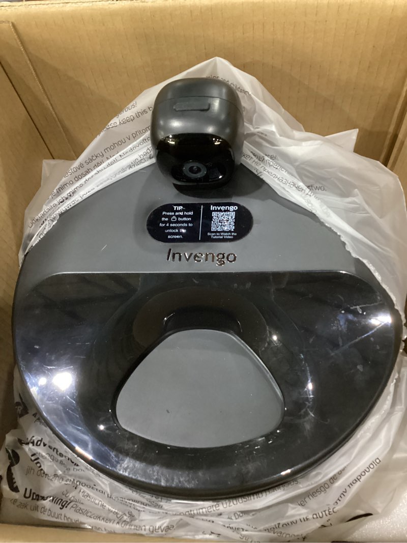 Condition photo showing Good Condition for automatic wet food cat feeder with 3mp camera, app control, dual semiconductor cooling, heating feeding area, 5 stainless steel trays pet food dispenser black