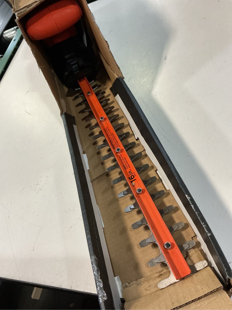 Condition photo showing Good Condition for black+decker electric hedge trimmer, 16-inch 3.0 amp compact corded power hedge trimmer (beht100)