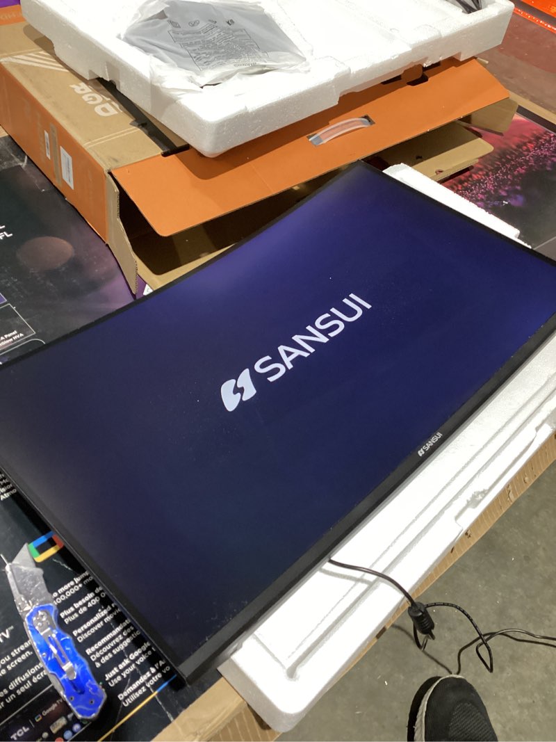 Condition photo showing Good Condition for SANSUI 27 Inch Curved 160Hz Gaming Monitor, 1500R Curved Computer Gaming Monitor FHD 1080P, 4000:1, 110% sRGB, FPS/RTS, 1Ms MPRT|FreeSync|HDR|Low Blue Light|HDMI DP| VESA Support, HDMI Cable Incl.