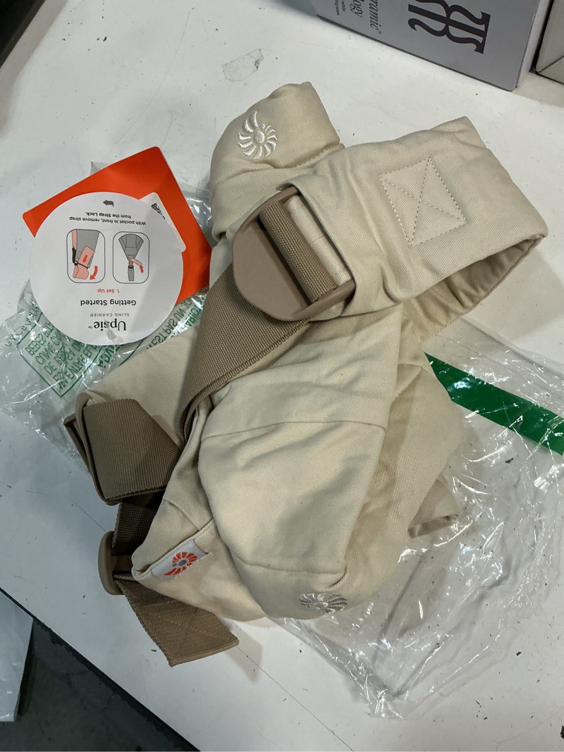 Condition photo showing Good Condition for ergobaby upsie sling baby carrier for babies and toddlers 6-48 months (17-45 lbs) - 2-position ergonomic baby carrier with front storage pocket, hip-healthy positioning - natural beige