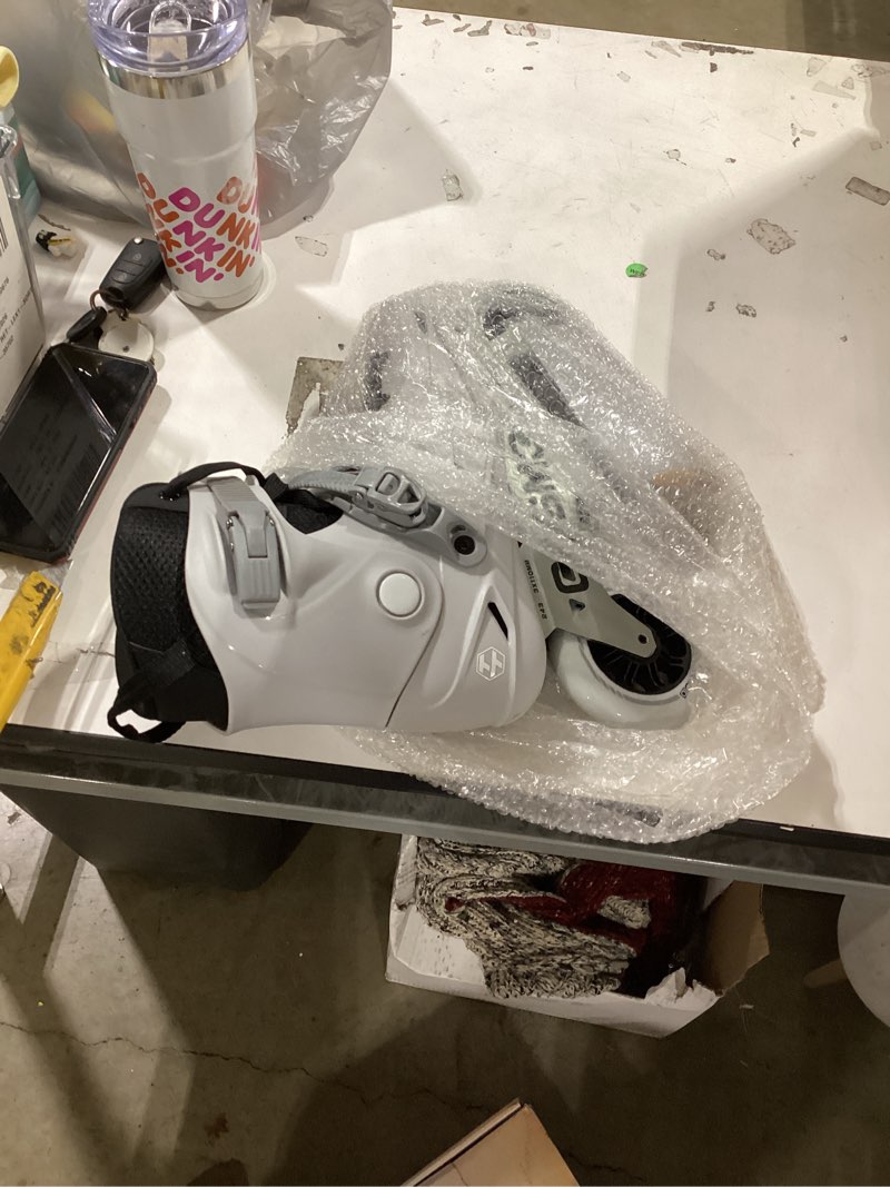 Condition photo showing Good Condition for tt3 adult inline skate - cosmoid high performance roller skates blades for women & men, 3 wheels 110mm metal frame,indoor outdoor and fitness grey, size 5-13 usm10-10.5/usl10.5-11