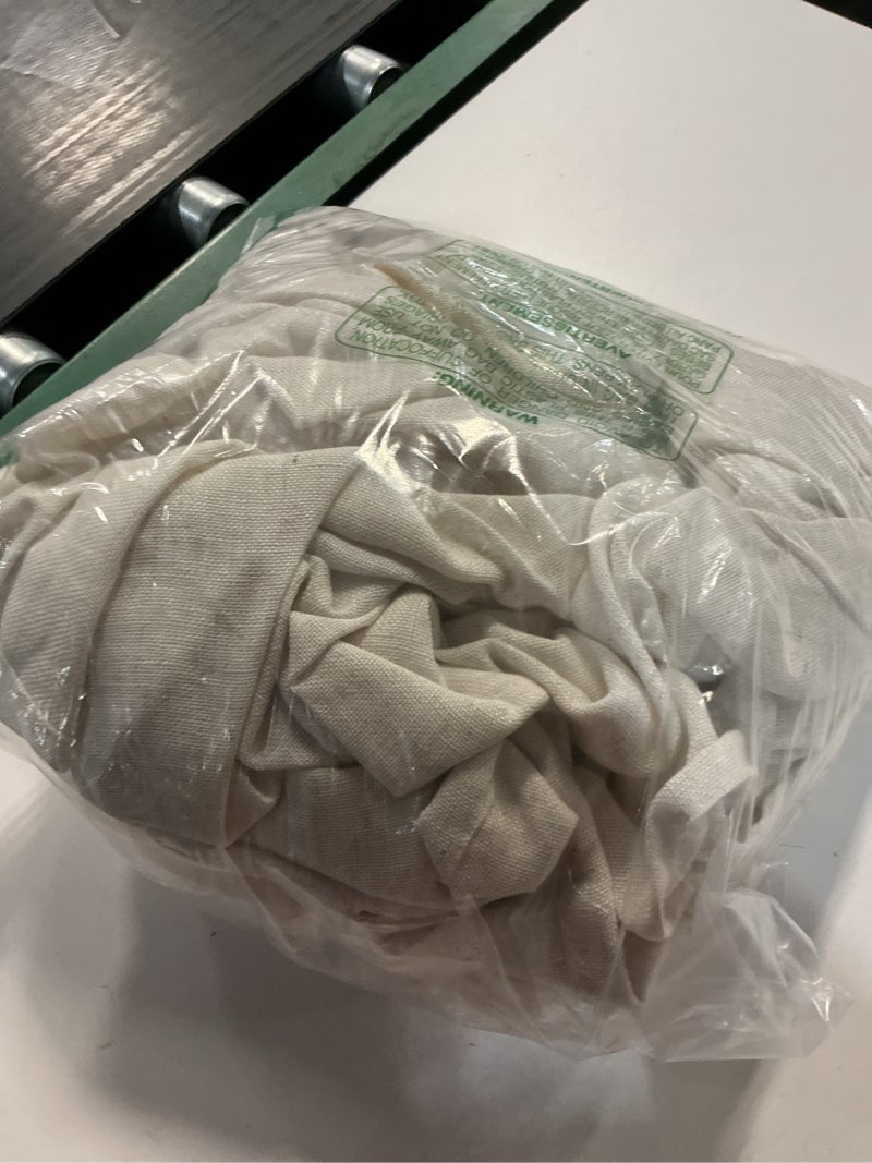 Condition photo showing Good Condition for 100% Blackout Shield Linen Blackout Curtains for Bedroom 84 Inches Long, Back Tab/Rod Pocket Living Room Drapes, Thermal Insulated Blackout Curtains 2 Panels Set, 50" W x 84" L, Cream Cream 50"W x 84"L (Pack of 2)