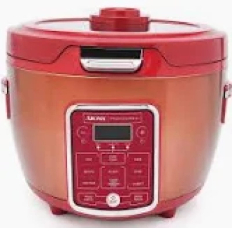 Aroma Professional ARC-1230R Cool Touch Glass Lid, Food Steamer, Slow Cooker, Multicooker with 11 Pr