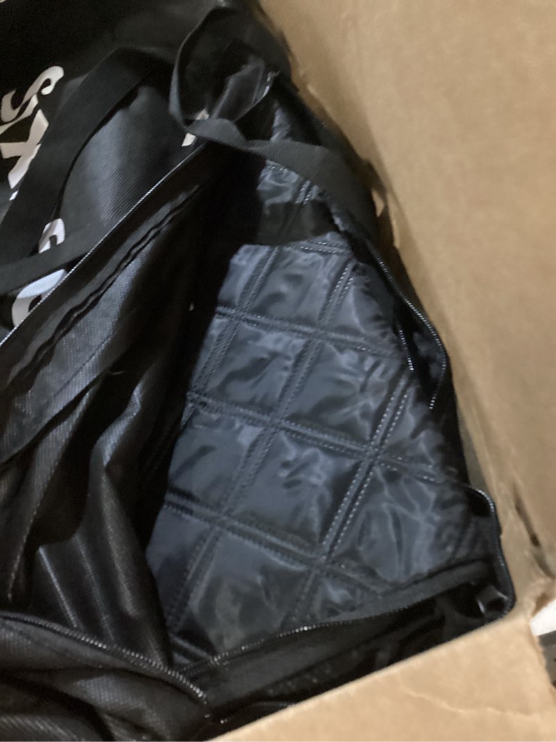 Condition photo showing As Is for dog car seat cover back seats protector, backseat extender hard bottom rear seat pet cover for dogs, waterproof carseat covers dog hammock travel accessories for car,suv,truck for cars/ mid-size suv/ small truck black with hard bottom
