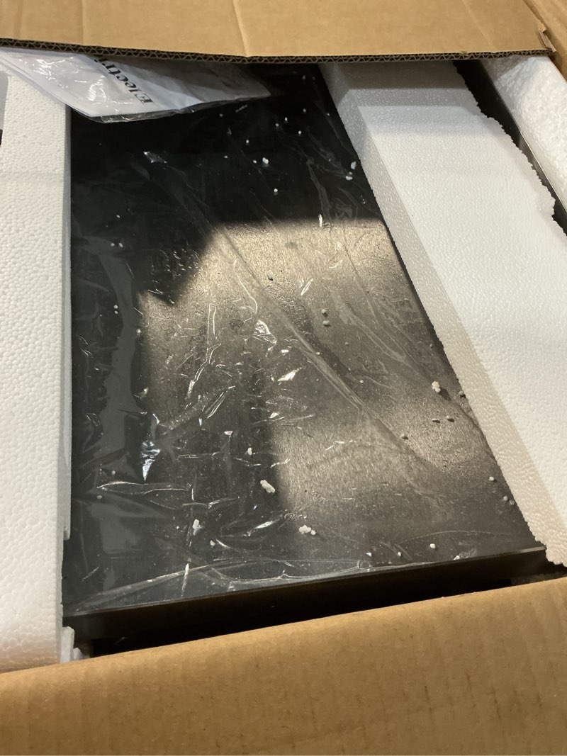 Condition photo showing As Is for Commercial Electric Griddle 22", Flat Top Grill, Countertop Griddle, 1600W 110V, Non-Stick Stainless Steel Teppanyaki Grill, Adjustable Temperature Control 122?-572? for Restaurant Kitchen