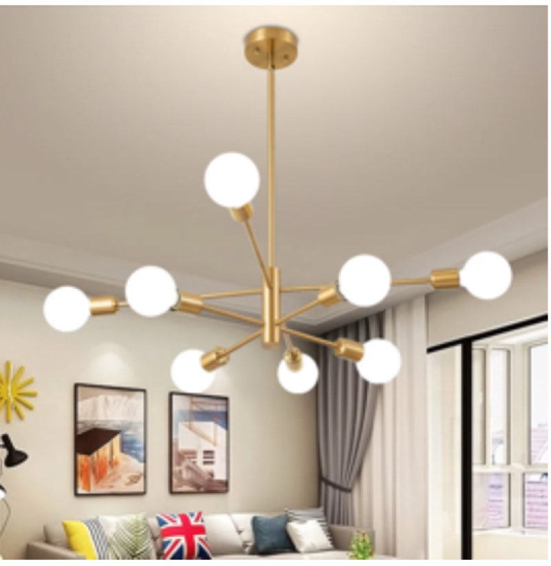 Glenarm 8-Light Modern Sputnik Sphere Chandelier