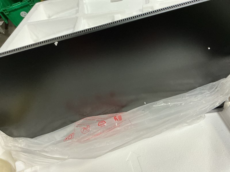 Condition photo showing As Is for sansui monitor 27 inch ips 100hz computer monitor, fhd 1080p hdr pc monitor with hdmi,vga ports adaptive sync tilt adjustable frameless vesa compatible for office and home