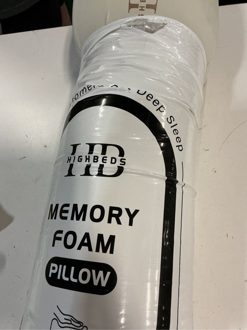 Condition photo showing As Is for highbeds cervical neck pillow for memory foam – soft ergonomic side sleeper