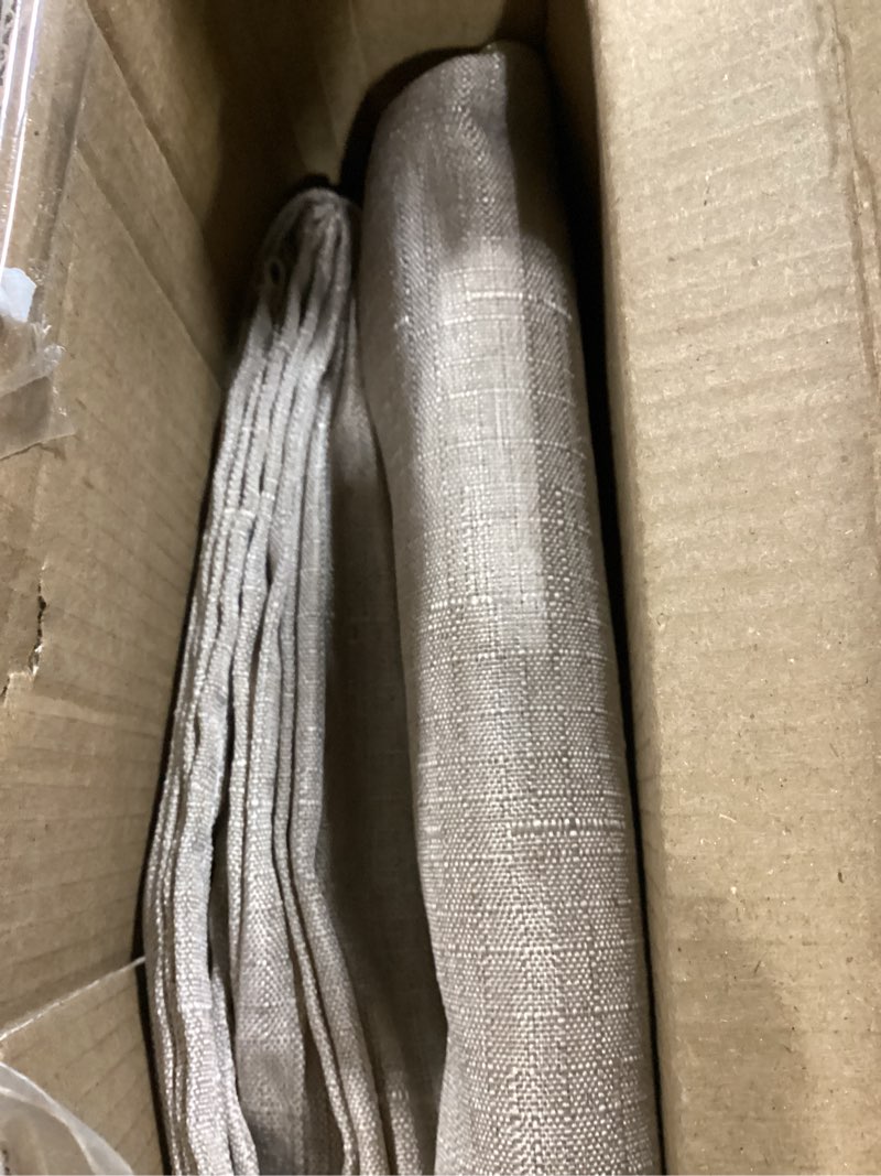 Condition photo showing Good Condition for Fitable Faux Linen Tablecloths Rectangle 60 x 120 Inch - 2 Pack Neutral Table Clothes for 8 Foot Tables, Nature Faux Burlap Kitchen Table Covers for Dining, Party, Farmhouse, Banquet, Buffet Nature 60" x 120" (2 Pack)