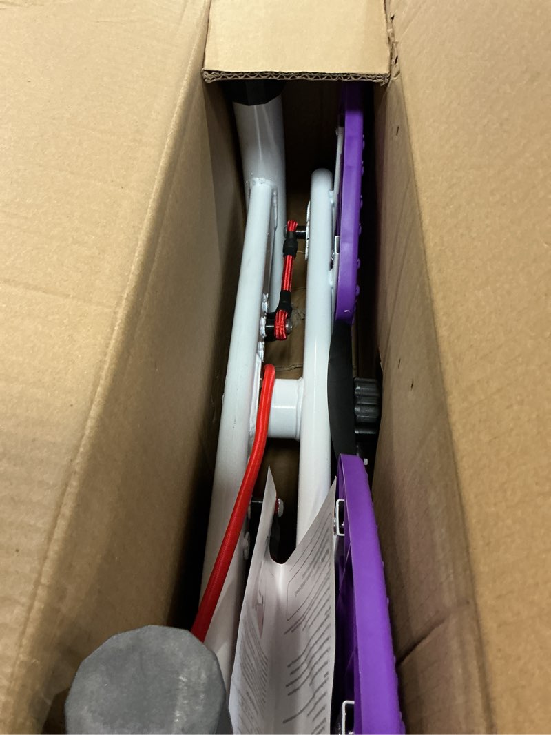 Condition photo showing As Is for Waist Twister Machine for Calorie Burning, Figure Shaping, 300 lbs Weight Capacity, Anti-Slip Foot Pads, Silent Spin, Portable for Home, Gym, Apartment, Office Deep Purple