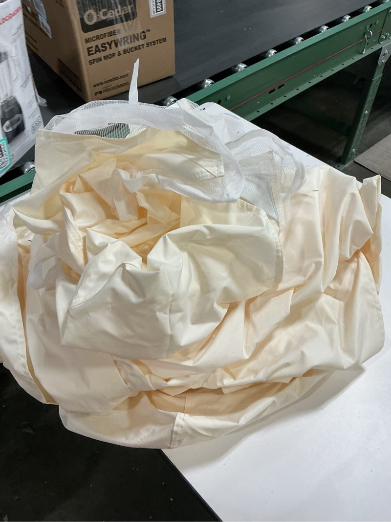 Condition photo showing As Is for ( only cover) 10x10 FT Gazebo Replacement Top, Canopy Replacement Cover Double Tiered for Outdoor BBQ Roof Cover Grill Shelter